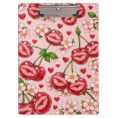 Cherry Kiss Clipboard Klemmbrett (Vorderseite)