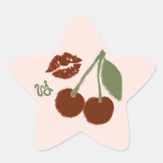 Cherry Kiss Star Sticker Sheet