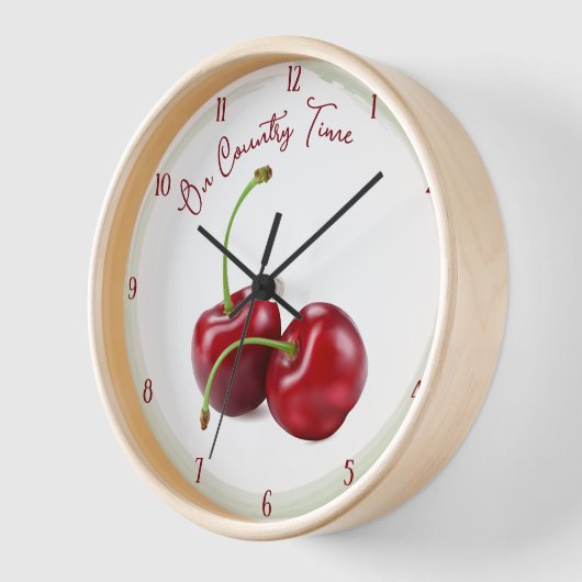 Cherry Kitchen Uhr (Winkel)