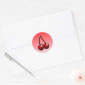 Cherry - Klassischer Rundaufkleber Runder Aufkleber (Umschlag)