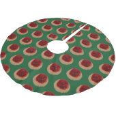 Cherry Kolache Baum Rock Polyester Weihnachtsbaumdecke (Schrägansicht)