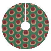 Cherry Kolache Baum Rock Polyester Weihnachtsbaumdecke (Vorderseite)