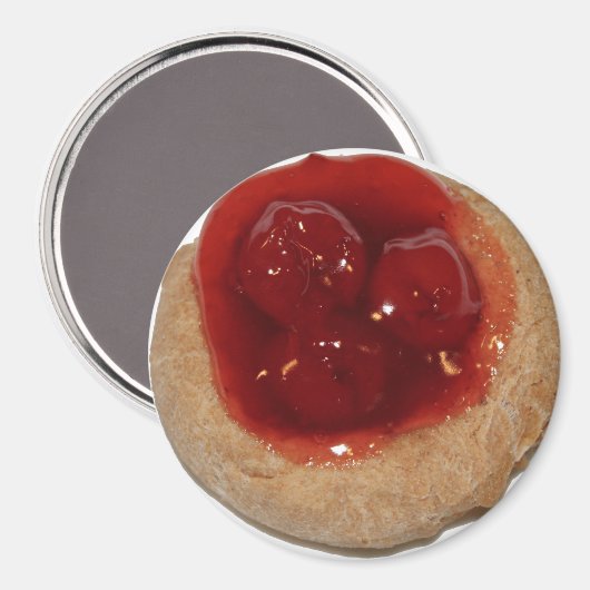 Cherry Kolache Magnet (Vorderseite/Rückseite)
