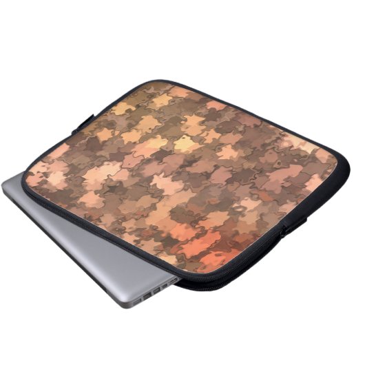 Cherry Leaf Camouflage Laptopschutzhülle (Vorne Knopf)
