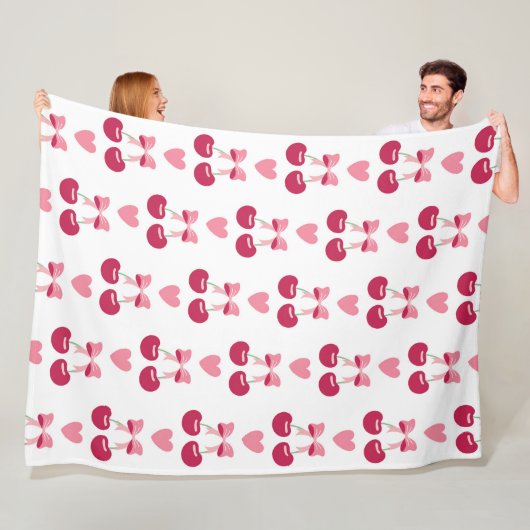 Cherry Liebe Charm Fleecedecke (Beispiel)