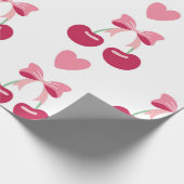 Cherry Liebe Charm Geschenkpapier (Ecke)