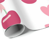 Cherry Liebe Charm Geschenkpapier (Rolleneckpunkt)
