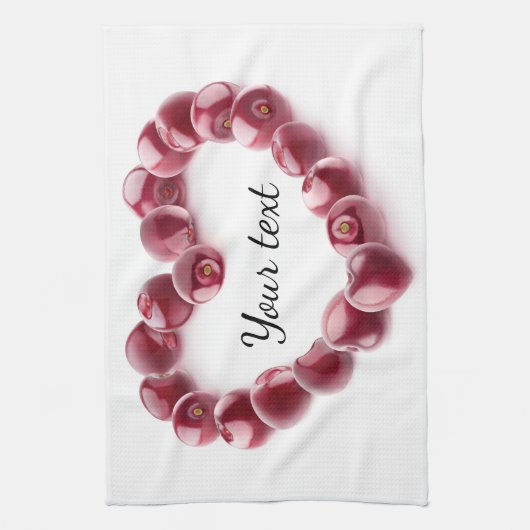 Cherry-Liebe Geschirrtuch (Vertikal)
