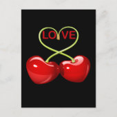 CHERRY LIEBE HEARTS POSTKARTE (Vorderseite)