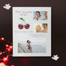 Cherry Liebe Personalisiert Valentinstag Puzzle