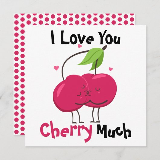 Cherry Liebe Puffkarte (Vorne/Hinten)