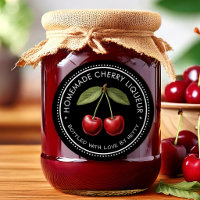 Cherry Likör Aufkleber für Ihre hausgemachten Reze