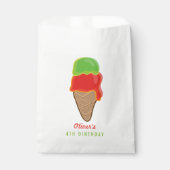 Cherry Limon Ice Cream Boy Sommer Geburtstagsparty Geschenktütchen (Vorderseite)
