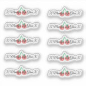 Cherry Lip Gloss Packing Logo-Aufkleber Aufkleber (Vorderseite)