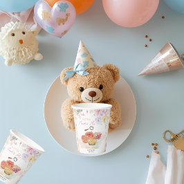 Cherry Little Süsse Pie Pastel Gingham Baby Dusche Pappbecher