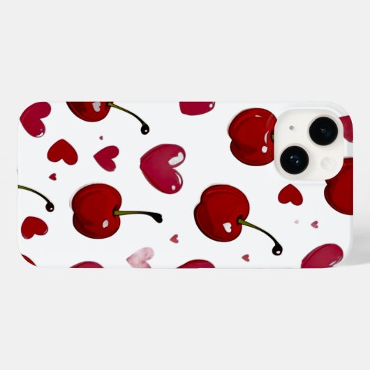 Cherry love Case-Mate iPhone hülle (Rückseite (Horizontal))