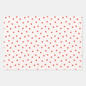 Cherry Love Letters Valentines Hearts Bows Geschenkpapier Set (Vorderseite 3)