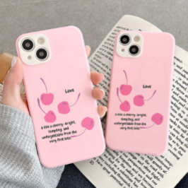 Cherry Love – Pop Art Cherries - Valentine’s Day iPhone 15 Hülle