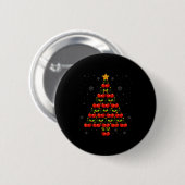 Cherry Lover Christmas Tree Lights Santa Hat Cherr Button (Vorne & Hinten)