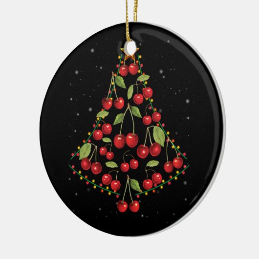 Cherry Lover Christmas Tree Lights Weihnachtsmannm Keramik Ornament (Links)