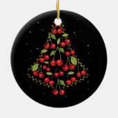 Cherry Lover Christmas Tree Lights Weihnachtsmannm Keramik Ornament (Hinten)