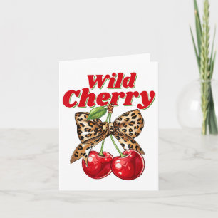 Cherry Lover Leopard Coquette Summer Vibes Wild Ch Karte