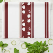 Cherry Luxury Jacquard Stripes Geschirrtuch (Gefaltet)