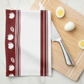 Cherry Luxury Jacquard Stripes Geschirrtuch (Viertel Falte)