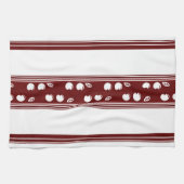 Cherry Luxury Jacquard Stripes Geschirrtuch (Horizontal)