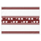 Cherry Luxury Jacquard Stripes Tischdecke (Vorderseite (Horizontal))