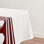 Cherry Luxury Jacquard Stripes Tischdecke (Beispiel)