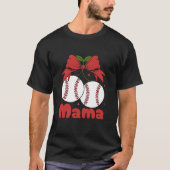 Cherry Mama Coquette Bow Mama Niedlich Baseball Ch T-Shirt (Vorderseite)
