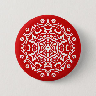 Cherry Mandala Button