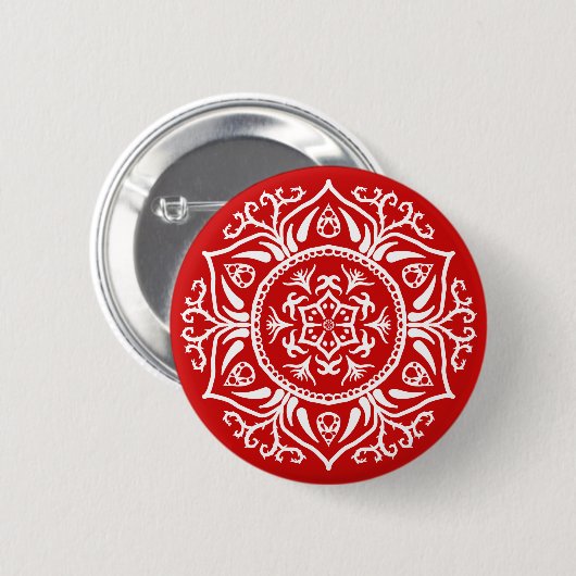 Cherry Mandala Button (Vorne & Hinten)