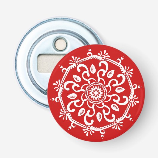 Cherry Mandala Flaschenöffner (Vorderseite)