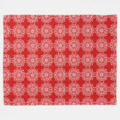 Cherry Mandala Fleecedecke (Vorderseite (Horizontal))