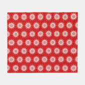 Cherry Mandala Fleecedecke (Vorderseite (Horizontal))