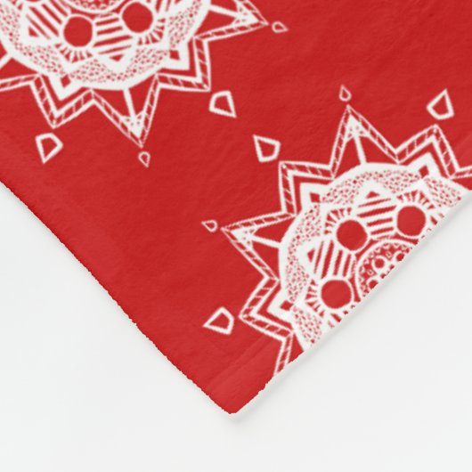 Cherry Mandala Fleecedecke (Ecke)