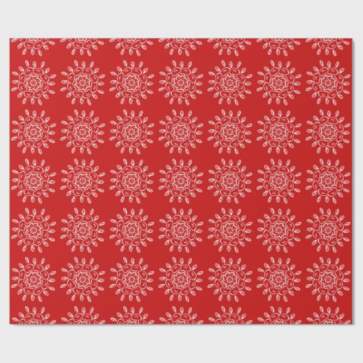 Cherry Mandala Geschenkpapier (Flach)