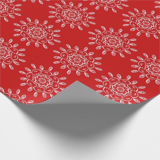 Cherry Mandala Geschenkpapier (Ecke)
