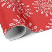 Cherry Mandala Geschenkpapier (Rolleneckpunkt)