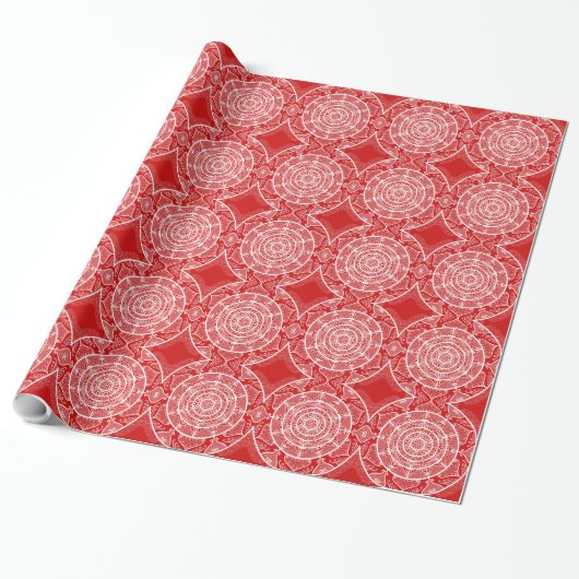 Cherry Mandala Geschenkpapier (Ungerollt)