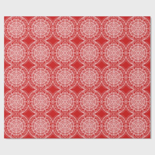 Cherry Mandala Geschenkpapier (Flach)