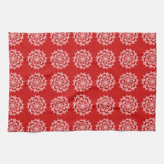 Cherry Mandala Geschirrtuch (Horizontal)