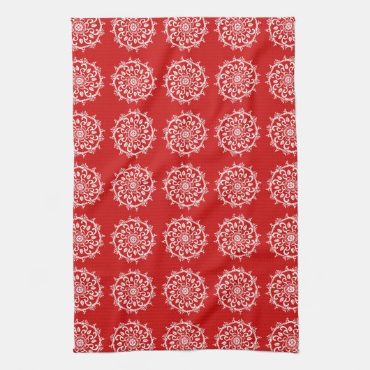 Cherry Mandala Geschirrtuch (Vertikal)