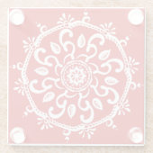 Cherry Mandala Glasuntersetzer (Rückseite)