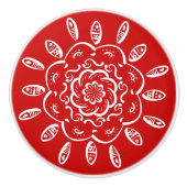 Cherry Mandala Keramikknauf (Vorderseite)