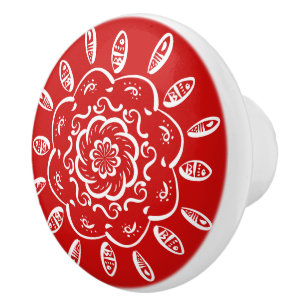Cherry Mandala Keramikknauf