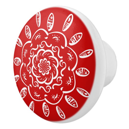 Cherry Mandala Keramikknauf (Rechts)