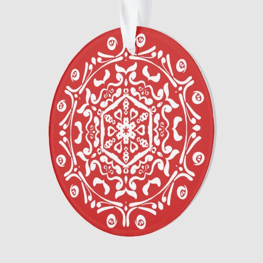 Cherry Mandala Ornament (Vorderseite)
